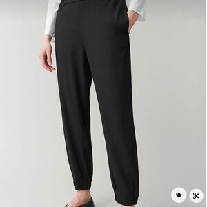 COS Black Woven Joggers
